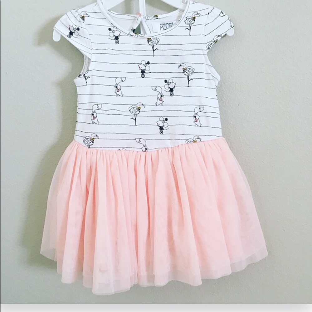 Miss Mona Mouse Baby Girl Dress & Pant Set 12 M